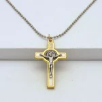 Religious Jesus Cross Metal Pendant Jewelry Christian Catholic Jesus Cross Necklace Jewelry Wholesale - Image 6