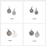 Mecrt Saint Mary Miraculous Medal Pendant Octangle Oval Round Silver Virgin Mary Medals Charms Pendants for Jewelry Accessories - Image 6
