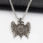 Christian Gothic QUIS UT DEUS Pendant Vintage Archangel Michael Shield Badge Decorative Jewelry Accessories Wholesale - Image 5