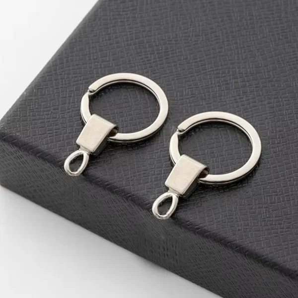 Alloy Head Sliding Car Keychain Metal Key Ring 4-Section Chain Key Holder Lightweight Promotion Gift Hanging Chain DIY P
