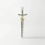 Mecrt Catholic Jewelry Zinc Alloy Saint Michael Pendant Cross Sword Pendant Archangel Michael Christian Religious