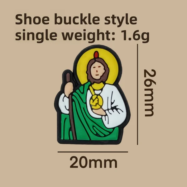 Cave Shoes PVC Soft Rubber Small Shoe Flower Buckle Beach Shoes Model 005 DIY Accessories