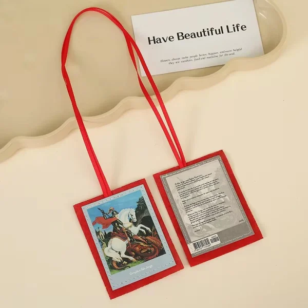 Mecrt Handcrafted Children’s Catholic Scapular Jewelry Religious Amulet Polyester Material Our Lady Mount Carmel G