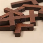 Mini Natural Wood Cross 4*3cm Handicraft Wooden Crosses Christian Rosary Jewelry Accessories DIY Jewelry Wholesale - Image 4