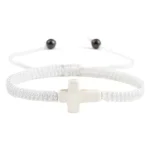 Woven Adjustment Bracelet Fashionable Natural Stone Beaded Woven Turquoise Bracelet Wholesale - Image 5
