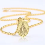 Christian Cross Pendant Necklace Stainless Steel Jesus Accessories Wholesale of Men's Women's Jewellery - Image 3