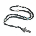 Catholic Rosary Customized Production Wooden Beads Jerusalem Jewelry Crosses Prayer Beads Jesus Religious Ornaments Wholesale