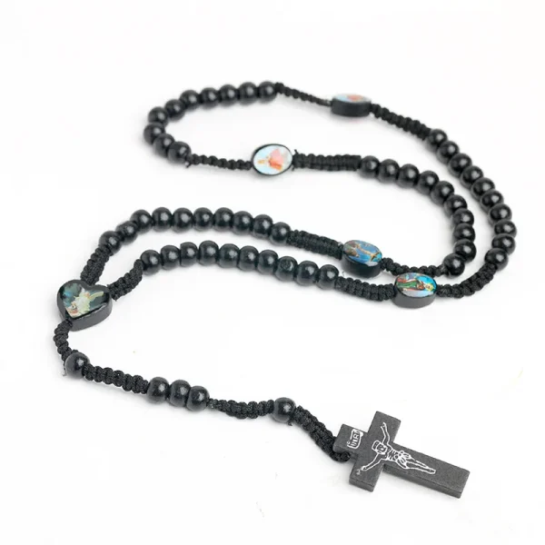 Catholic Rosary Customized Production Wooden Beads Jerusalem Jewelry Crosses Prayer Beads Jesus Religious Ornaments Whol
