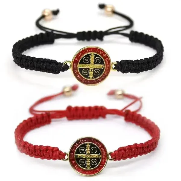 The New Saint Benedict Exorcist Braided Bracelet Casual Daily Wear Woven Bracelet Bracelet