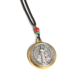 Christianity Alloy Pendant St. Benedict's Pendant in Nusia Catholic Religious Jewelry Church Easter Gift
