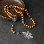 Custom Catholic Rosary Beads Necklace 8*10mm Wooden Beads with Cross & Jesus Saint Religious Jewelry & Gift Making Supplies - Image 3