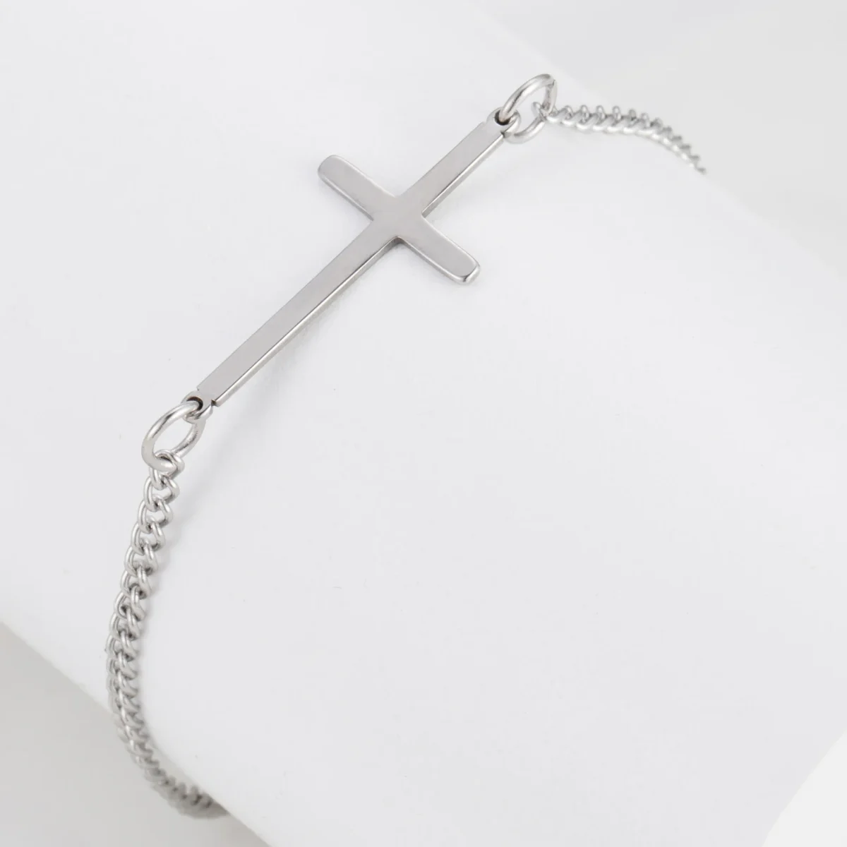 Stainless Steel Bracelets Bangles Fine Jewelry Catholic Religious Silvery Smart Bracelets Women Stainless Steel Bracelet Charm - Image 5