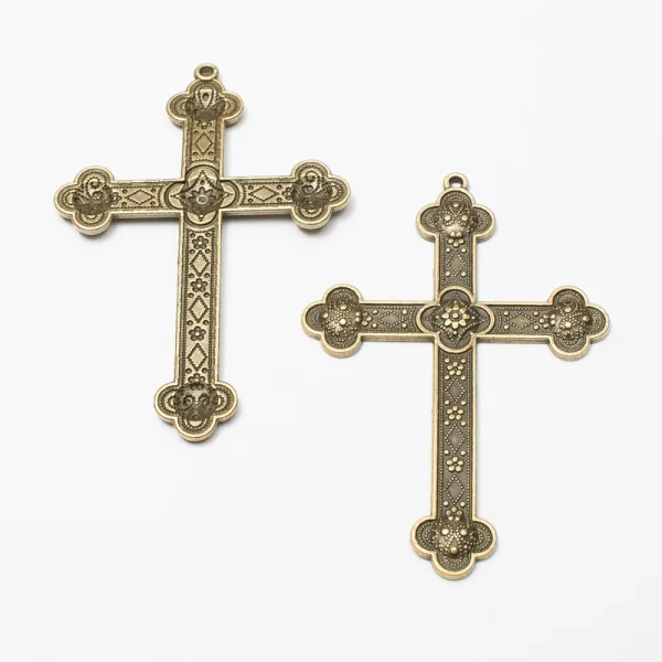 Retro Pattern Christian Jesus Cross Pendant Necklace for Men Women’s Prayer Faith Amulet Jewelry Accessories Creat