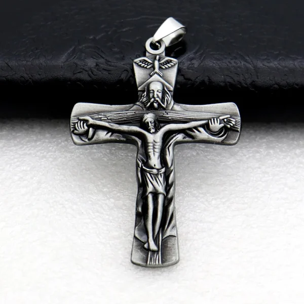 Mecrt Catholic Retro Accessories Religious Belief Jesus on Cross Holy Pray Church Pendant Wholesale