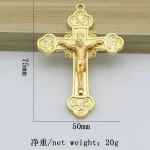 7.5*5cm Church Decoration Catholic Cross Jesus Christ Church Religion Crucifix Wall Cross Pendant - Image 3