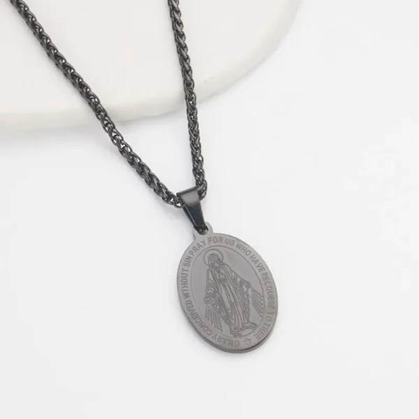 Christian Cross Pendant Necklace Stainless Steel Jesus Accessories Wholesale of Men’s Women’s Jewellery