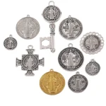 Hot-Selling Religious Catholic Cross Pendant Necklace Antique Silver Plated Zinc Alloy DIY Jewelry for Wedding Party & Gift - Image 5