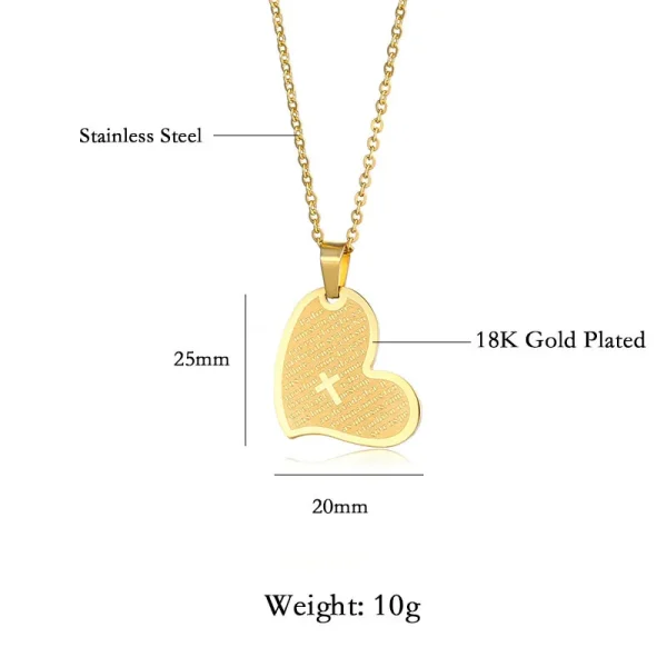 Mecrt Stainless Steel Little Angel Relief Medal Catholic Saint Benedict Fashion Pendant Golden Religious Belief Necklace
