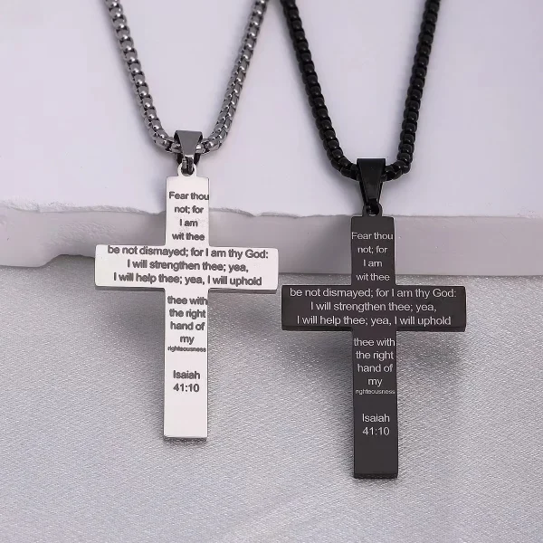 Stainless Steel Personalized Crosses Engraved Pendants Gold Plated Christ Pendant Wholesale