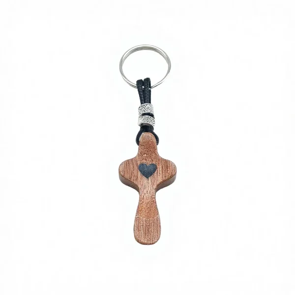 American Style Walnut Wood Handheld Thumb Cross for Easter Church Manufacturer
