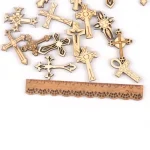 Custom Factory Wooden Cross Diy Cross for Necklace Bracelets - Image 2