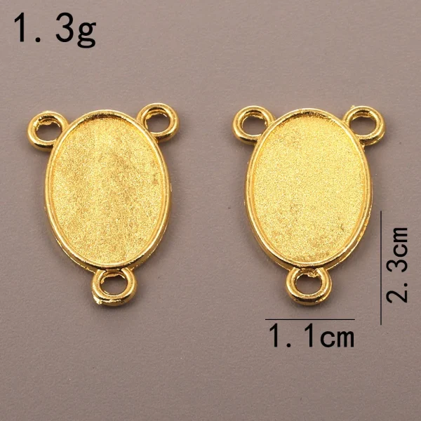 Accessories for Catholic rosary three-hole connector center piece, vintage metal jewelry pendant