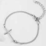 Stainless Steel Bracelets Bangles Fine Jewelry Catholic Religious Silvery Smart Bracelets Women Stainless Steel Bracelet Charm - Image 3