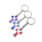 Peace Dove and Christian Crucifix Metal Keychain Car Pendant Key Ring for Keys and Jewelry Charms Elegant Religious Design - Image 3