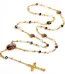 Rosary Prayer Beads Cross Necklace Colored GlassEaster Virgin Mary Christian Prayer Beads Processing and Customization