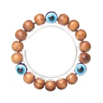 Evil Eyes Bracelets Devil Blue Eye Medusa's Eye Wood Beads Hand String Protection Good Luck Amulet Turkish Bracelet Jewelry - Image 5