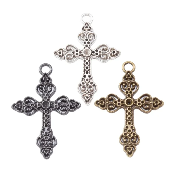 Christian Cross Pendant Zinc Alloy Religious Children’s Catholic Jewelry Accessories DIY Wholesale