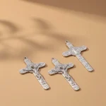 7.8cm*4.5cm Christian Orthodox Wholesale Alloy Metal Catholic Crucifix Cross Pendant With Saint Benedict - Image 4