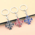 Wholesale Color-Retaining Metal Jewelry Pendant Religious Style Keychain Pendant for Car Hanging Decoration Alloy