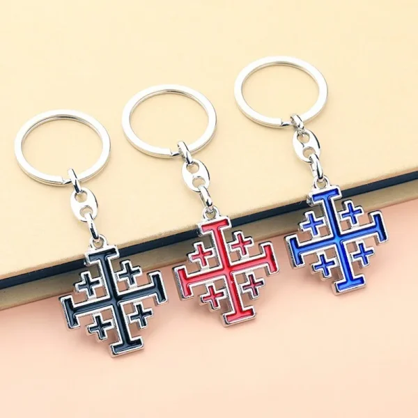 Wholesale Color-Retaining Metal Jewelry Pendant Religious Style Keychain Pendant for Car Hanging Decoration Alloy
