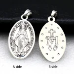 New Zinc Alloy Metal Jewelry Pendant Saint Mary Key Chain Pendant Vintage Necklace Tag - Image 5