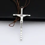 Catholic Cross of Jesus Fashion Jewelry Pendants and Accessories Vintage Plain DIY Braided Necklace Religious Alloy - Image 6