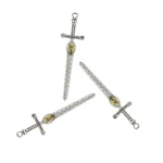 Mecrt Catholic Jewelry Zinc Alloy Saint Michael Pendant Cross Sword Pendant Archangel Michael Christian Religious - Image 6