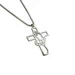 Cross-border Stainless Steel Prayer Hand Box Pendant Necklace for Unisex Sporty Fashion Personality Design Jewelry Accessories