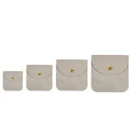Square Velvet Metal Snap Jewelry Container Small Gift Bag Jewelry Packaging Accessories Storage Catholic Rosary Pouch - Image 6