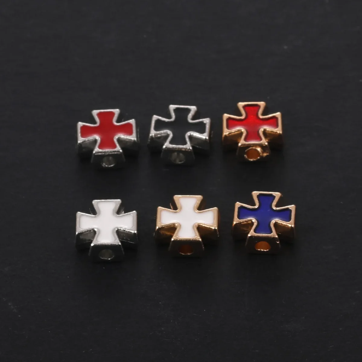 Wholesale Gold Plated Alloy Religious Catholic Cross DIY Bracelets Necklaces Rosary Beads & Pendants - Image 3