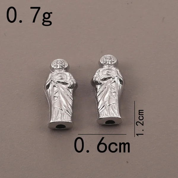Alloy Virgin Beaded Father Faith Through Hole Accessories DIY Beaded Bracelet Material Accessories