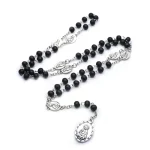 Mecrt Catholic Seven Sorrows Rosary Beads - Virgin Mary Bitter Prayer Necklace for Rose Devotion, Religious Jewelry - Image 2