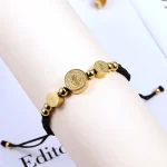 Mecrt Stainless Steel Saint Benedict Woven Bracelet Religious Priest Exorcist Knotted Jewelry Gift Main Material Alloy - Image 3