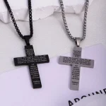 Stainless Steel Personalized Crosses Engraved Pendants Gold Plated Christ Pendant Wholesale - Image 3