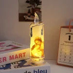 Mecrt Mecrt Catholic LED Light Electronic Wax Candles Religious Acrylic Simulation of Our Lady Jesus for Christmas Gift - Image 6