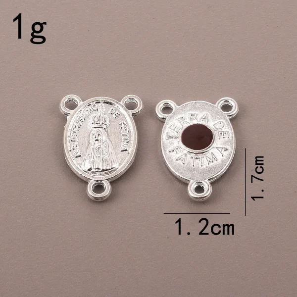 Oval tee pendant, wholesale from manufacturers, cross-border supply, retro metal jewelry pendant, rosary necklace pendan