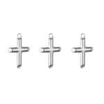 Stainless Steel Religious Catholic Mini Size DIY Accessories Retro Cross Pendant - Image 2