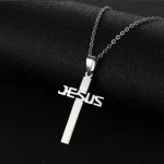 Catholic Jesus Pendant Stainless Steel Necklace Hot Selling Creative Cross Pendant Fashionable Jewelry for Men Jesus - Image 4