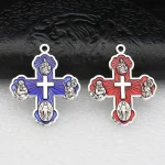 Retro Electroplated Metal Enamel Jewelry Pendant Pendant Accessories Rosary Five-in-one Necklace - Image 4