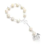 Baby Baptism Rose Rosary Beads Communion Gift Wedding Return Finger Chain Party Gift - Image 2
